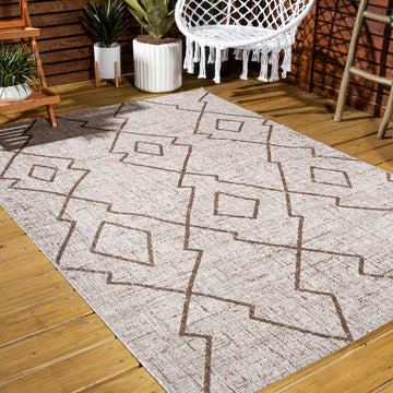 Carwa Tribal Diamond Trellis Indoor/outdoor Area Rug